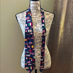 Multicolor Flag Pattern Tie from the 1996 Olympics